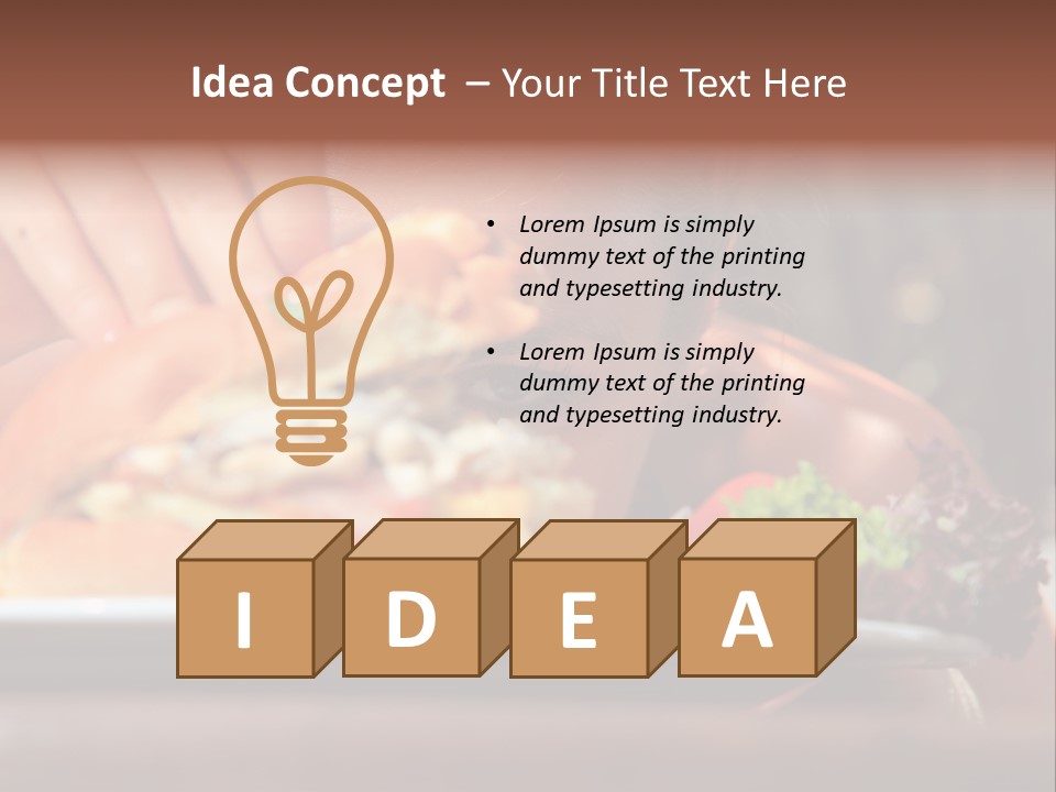 Healthy Diet Cute PowerPoint Template