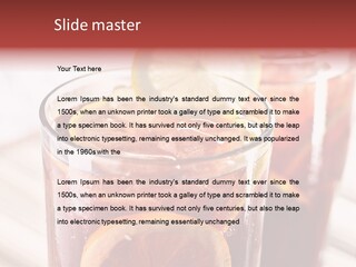 Beverage Tea Citrus PowerPoint Template