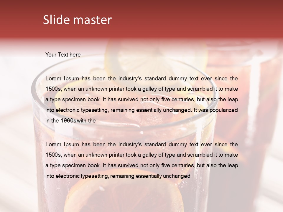 Beverage Tea Citrus PowerPoint Template