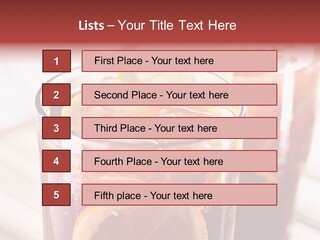 Beverage Tea Citrus PowerPoint Template