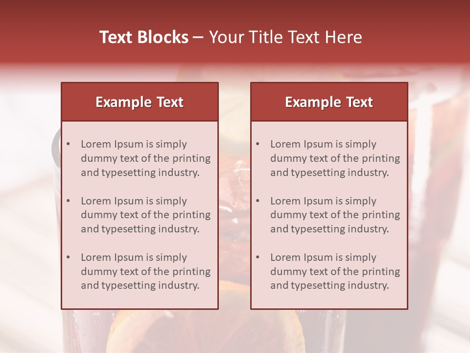Beverage Tea Citrus PowerPoint Template