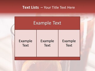 Beverage Tea Citrus PowerPoint Template