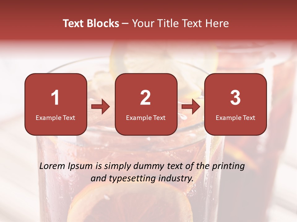 Beverage Tea Citrus PowerPoint Template
