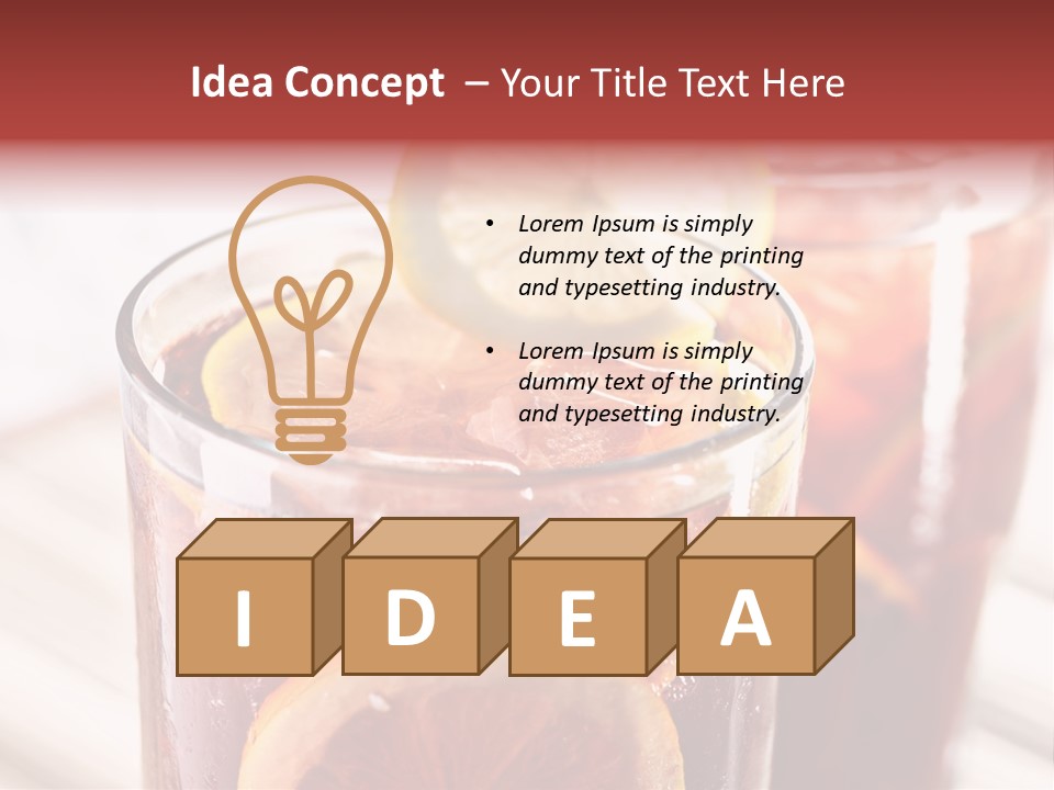 Beverage Tea Citrus PowerPoint Template