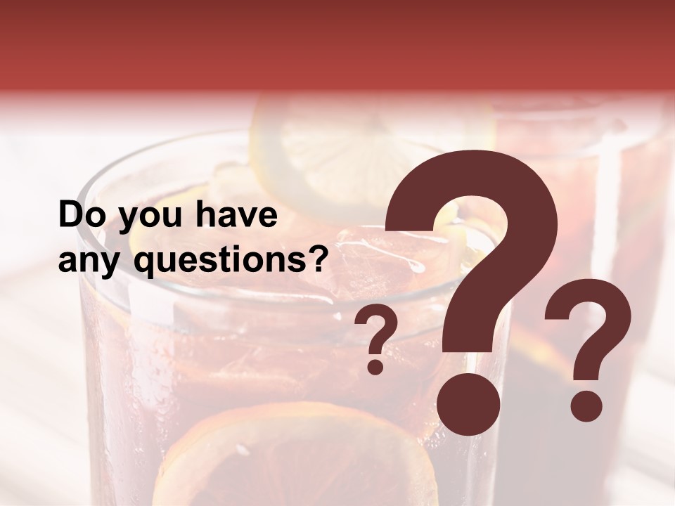 Beverage Tea Citrus PowerPoint Template