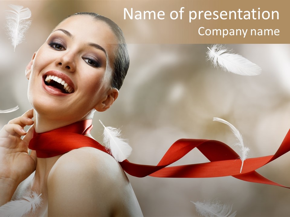 Cheerful Beauty Clean PowerPoint Template