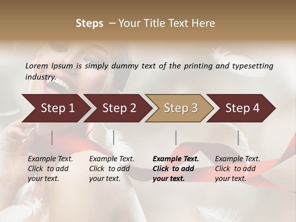 Cheerful Beauty Clean PowerPoint Template