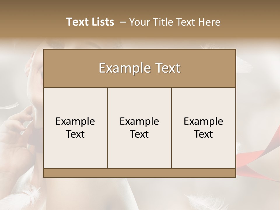 Cheerful Beauty Clean PowerPoint Template