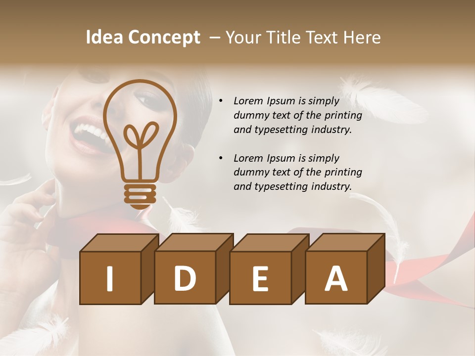 Cheerful Beauty Clean PowerPoint Template