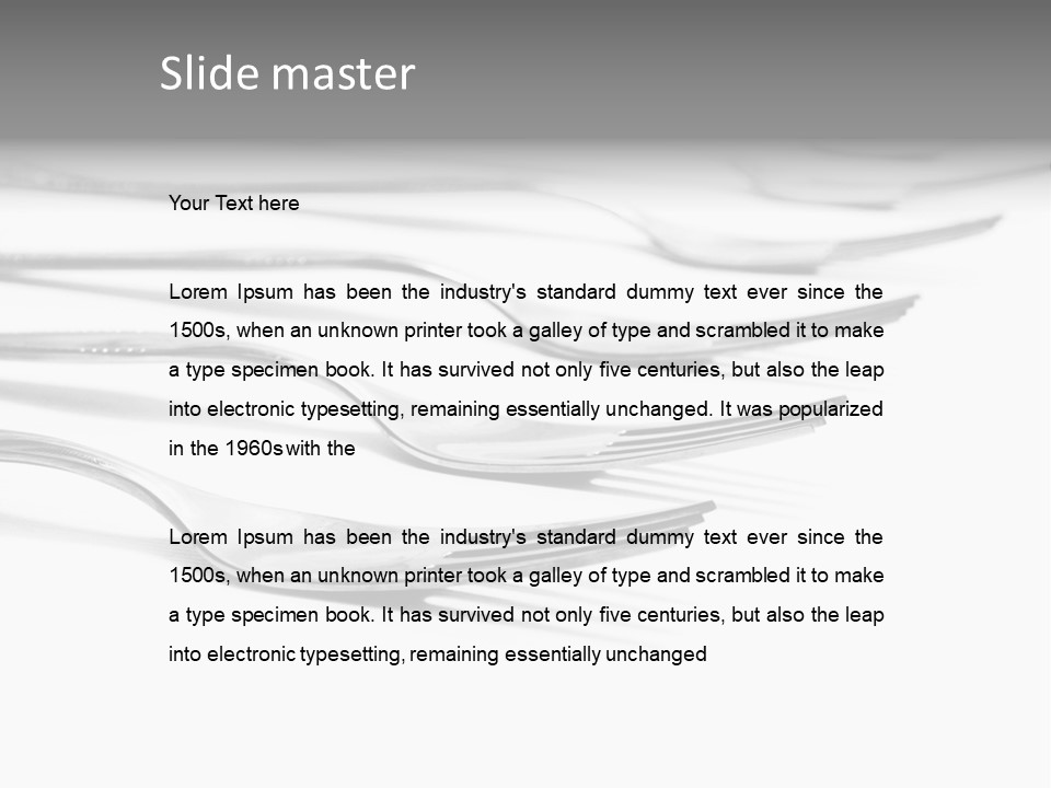 Silver Shine Expensive PowerPoint Template