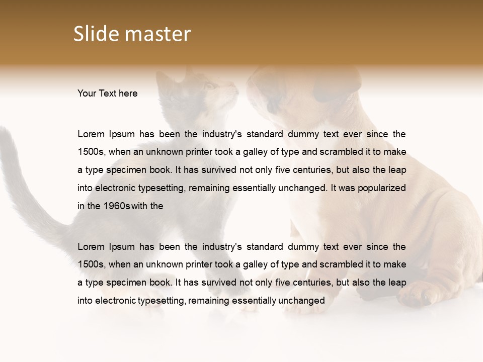 Friends Cat Emotions PowerPoint Template