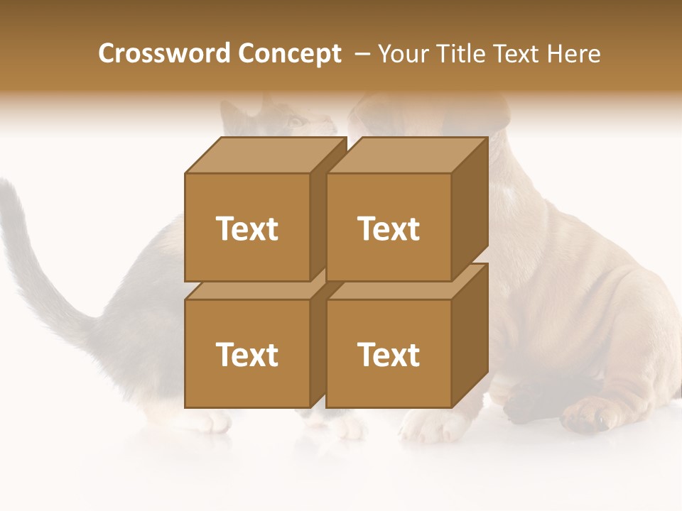 Friends Cat Emotions PowerPoint Template