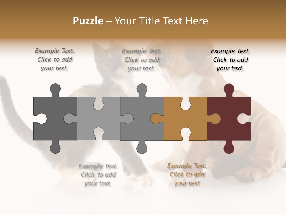 Friends Cat Emotions PowerPoint Template