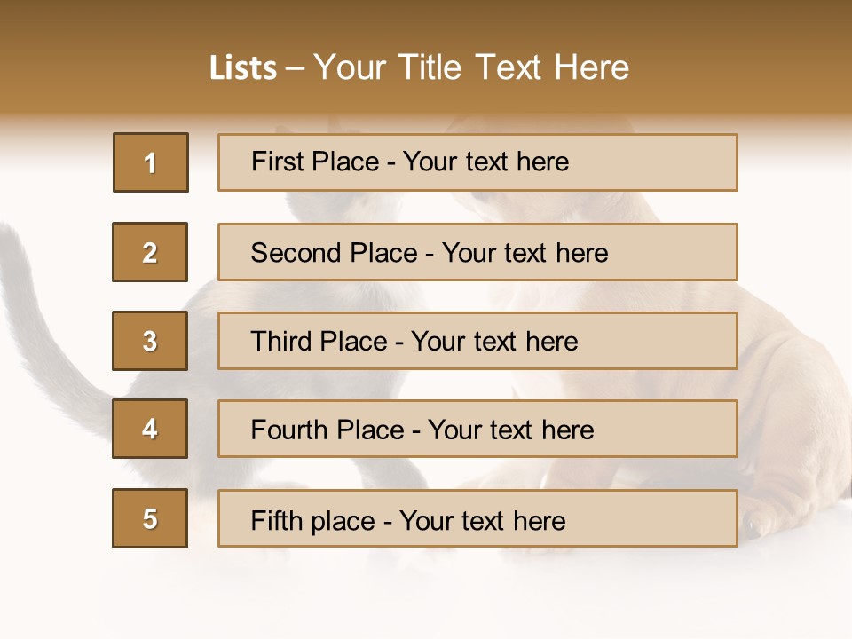 Friends Cat Emotions PowerPoint Template