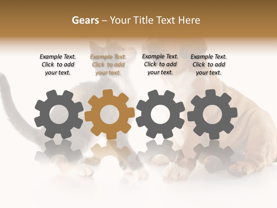 Friends Cat Emotions PowerPoint Template