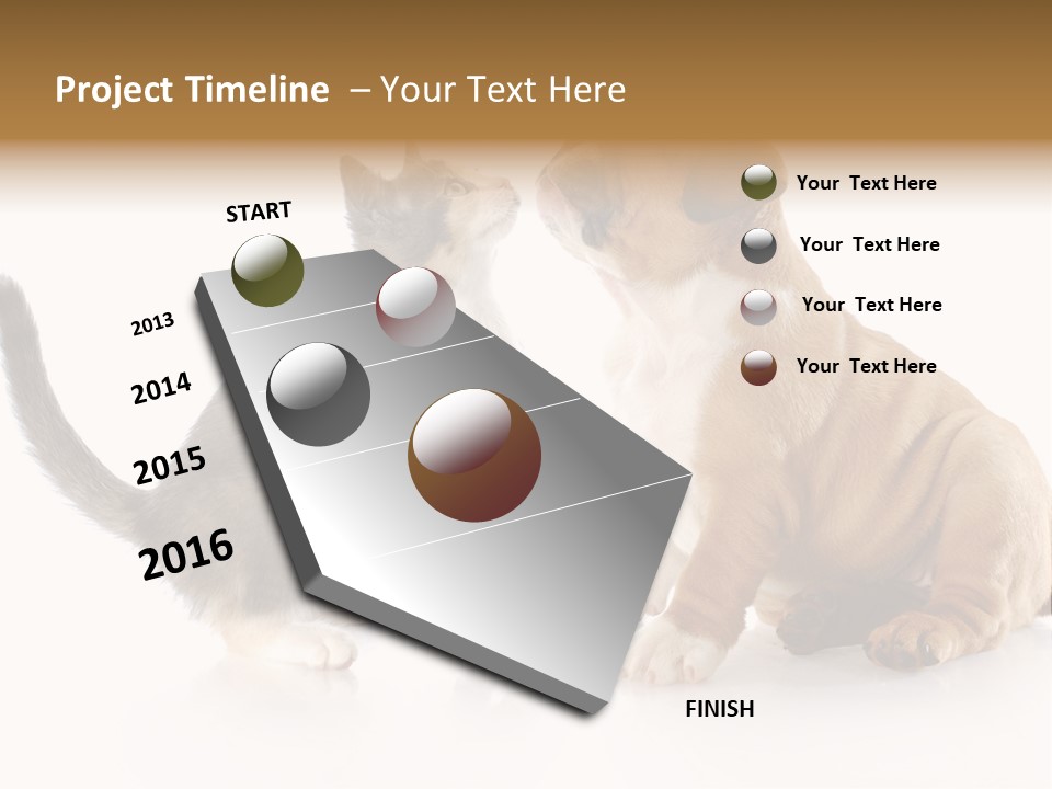 Friends Cat Emotions PowerPoint Template