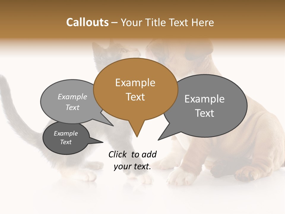 Friends Cat Emotions PowerPoint Template