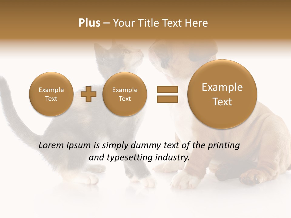 Friends Cat Emotions PowerPoint Template