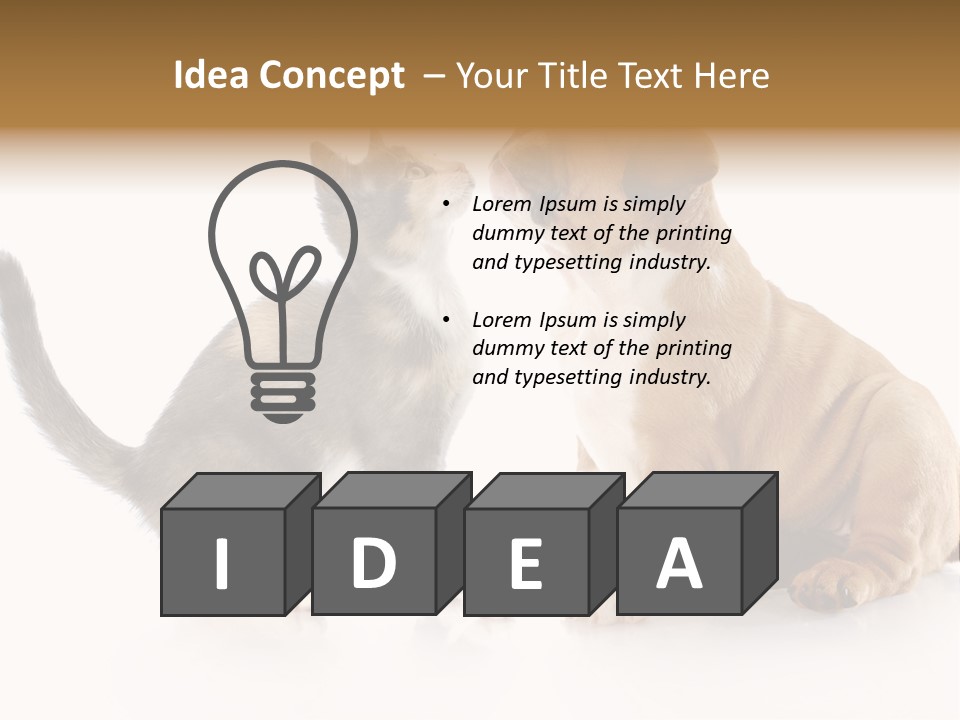 Friends Cat Emotions PowerPoint Template