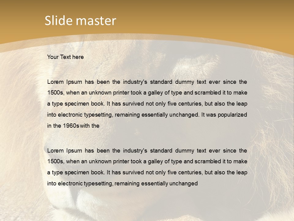 Laying African Wise PowerPoint Template