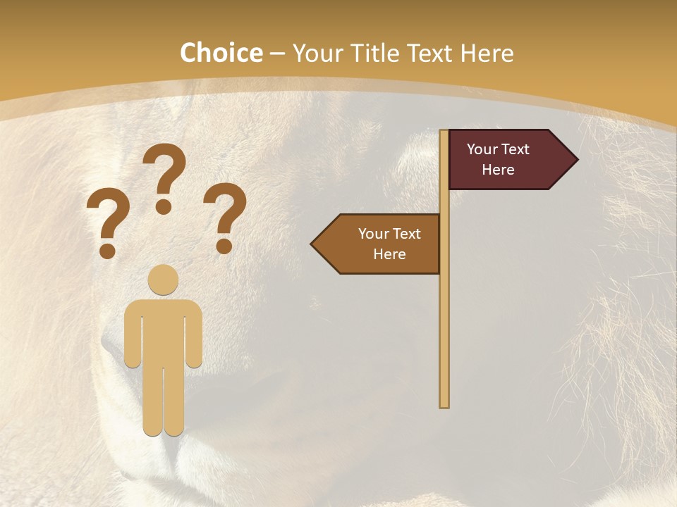 Laying African Wise PowerPoint Template