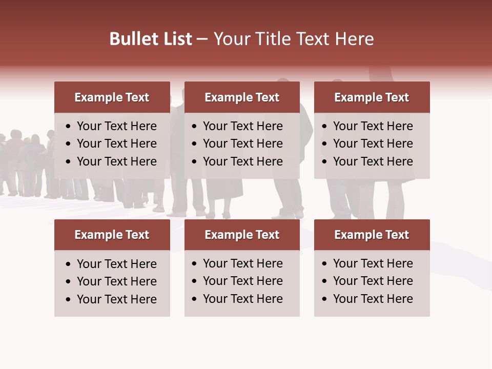 Illustration Woman One Way PowerPoint Template