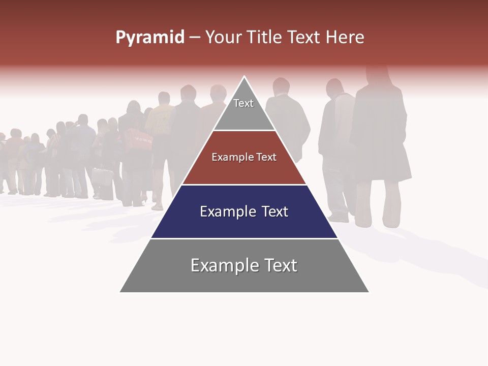 Illustration Woman One Way PowerPoint Template