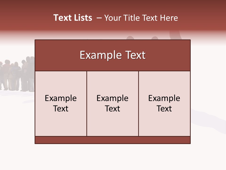 Illustration Woman One Way PowerPoint Template