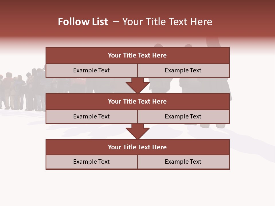 Illustration Woman One Way PowerPoint Template