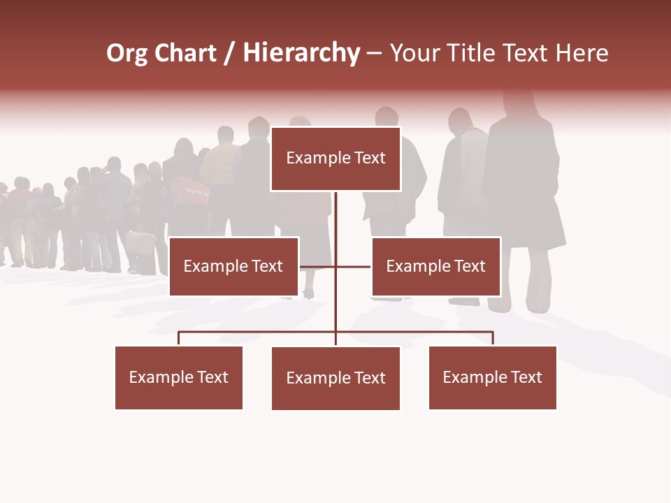 Illustration Woman One Way PowerPoint Template