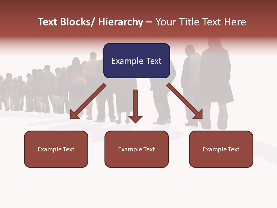 Illustration Woman One Way PowerPoint Template