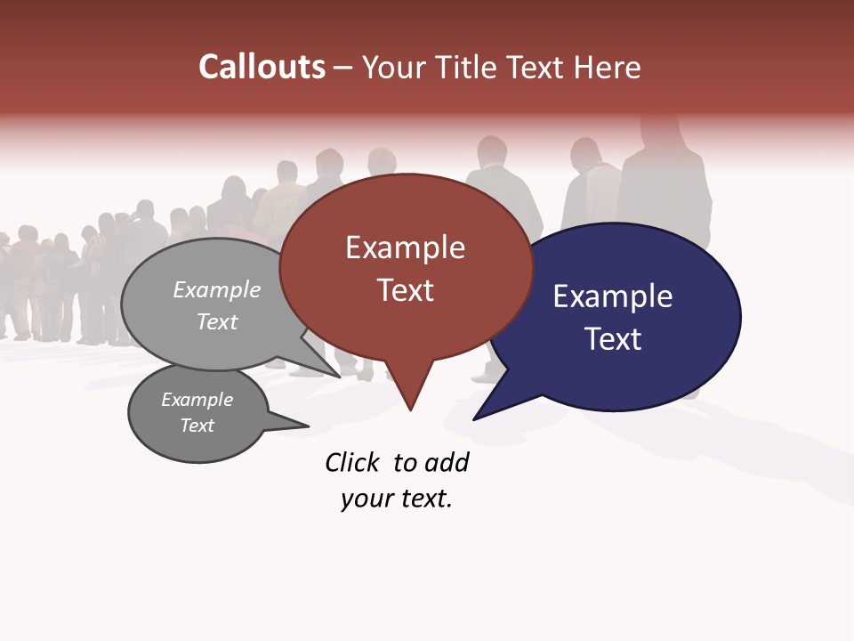 Illustration Woman One Way PowerPoint Template