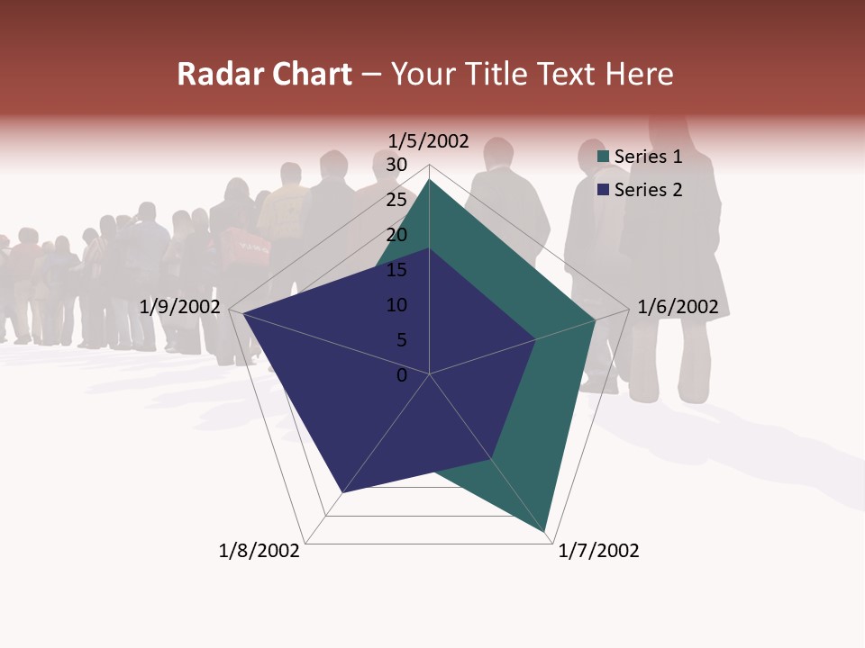 Illustration Woman One Way PowerPoint Template