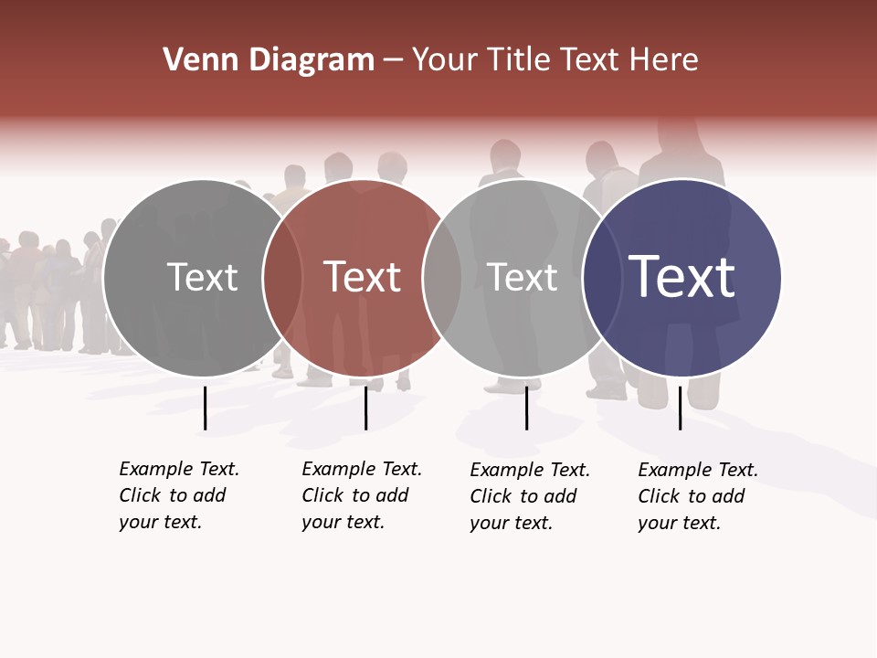 Illustration Woman One Way PowerPoint Template