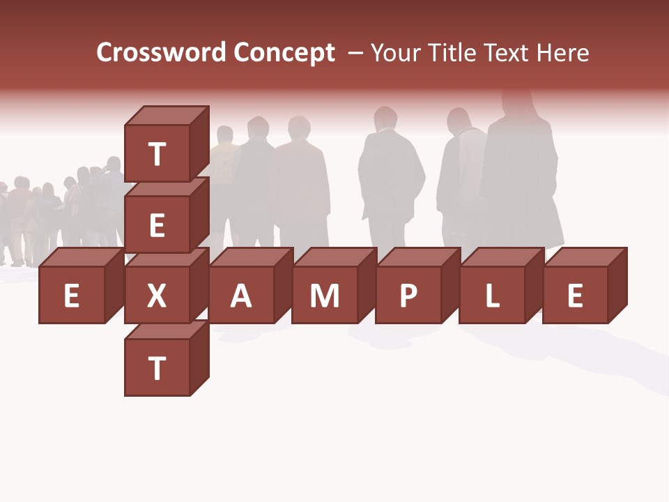 Illustration Woman One Way PowerPoint Template