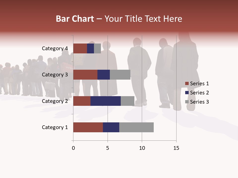Illustration Woman One Way PowerPoint Template