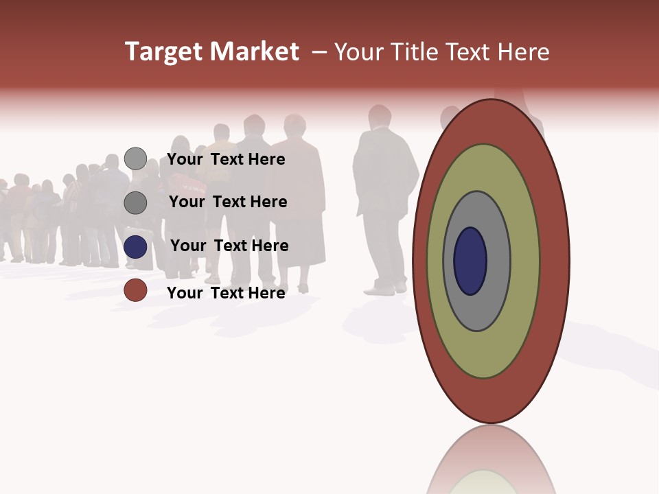 Illustration Woman One Way PowerPoint Template