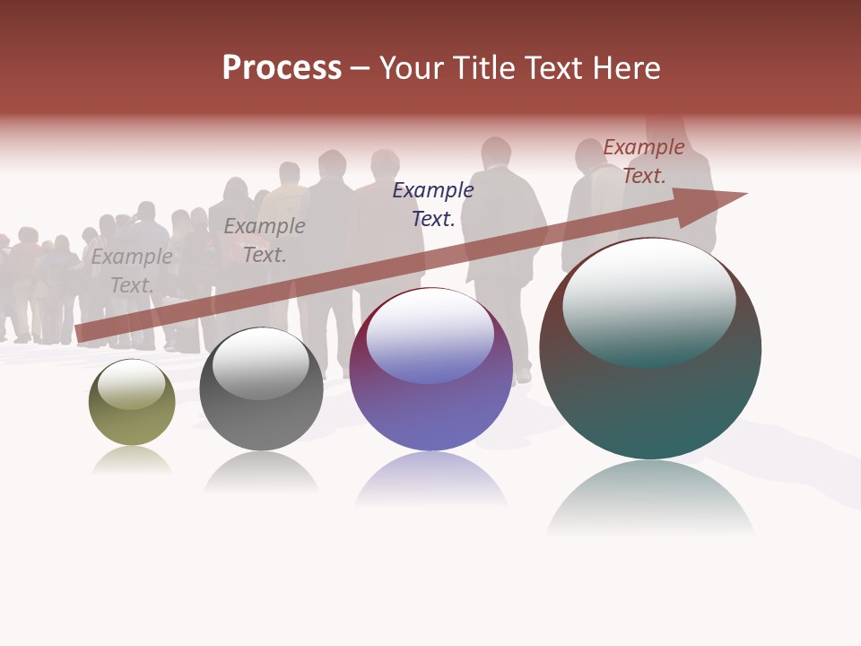 Illustration Woman One Way PowerPoint Template