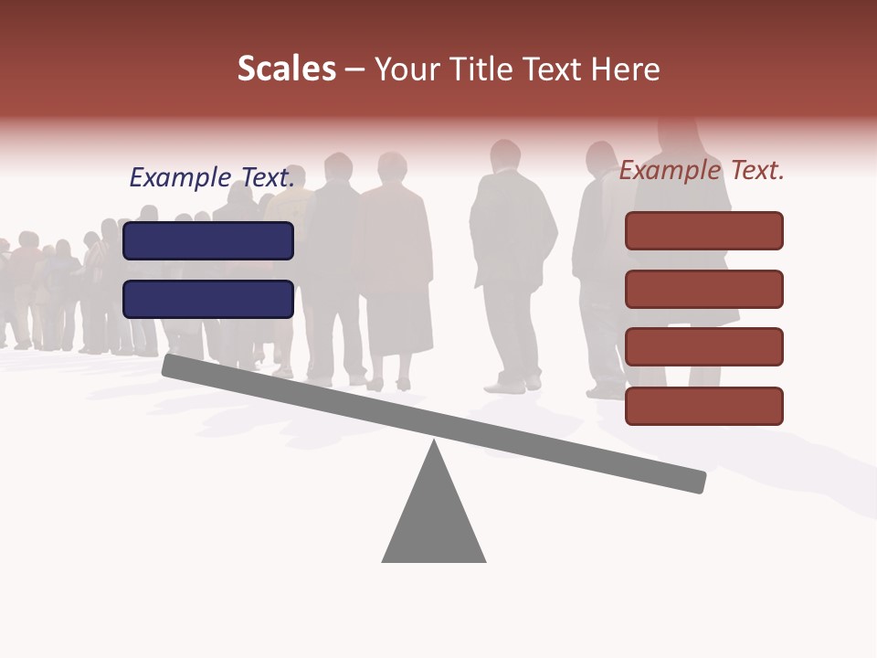 Illustration Woman One Way PowerPoint Template