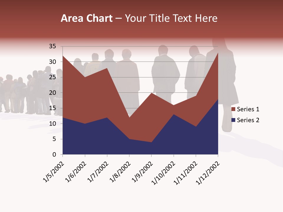 Illustration Woman One Way PowerPoint Template
