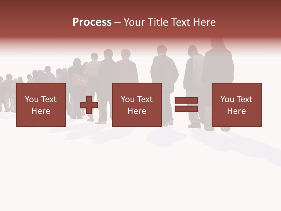 Illustration Woman One Way PowerPoint Template