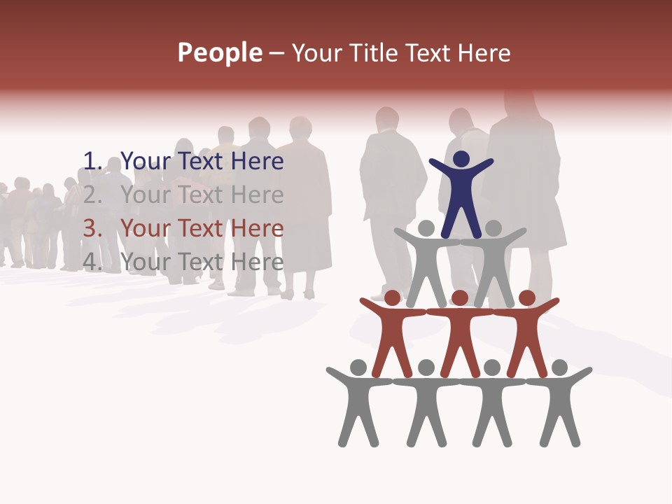 Illustration Woman One Way PowerPoint Template