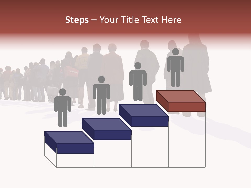 Illustration Woman One Way PowerPoint Template