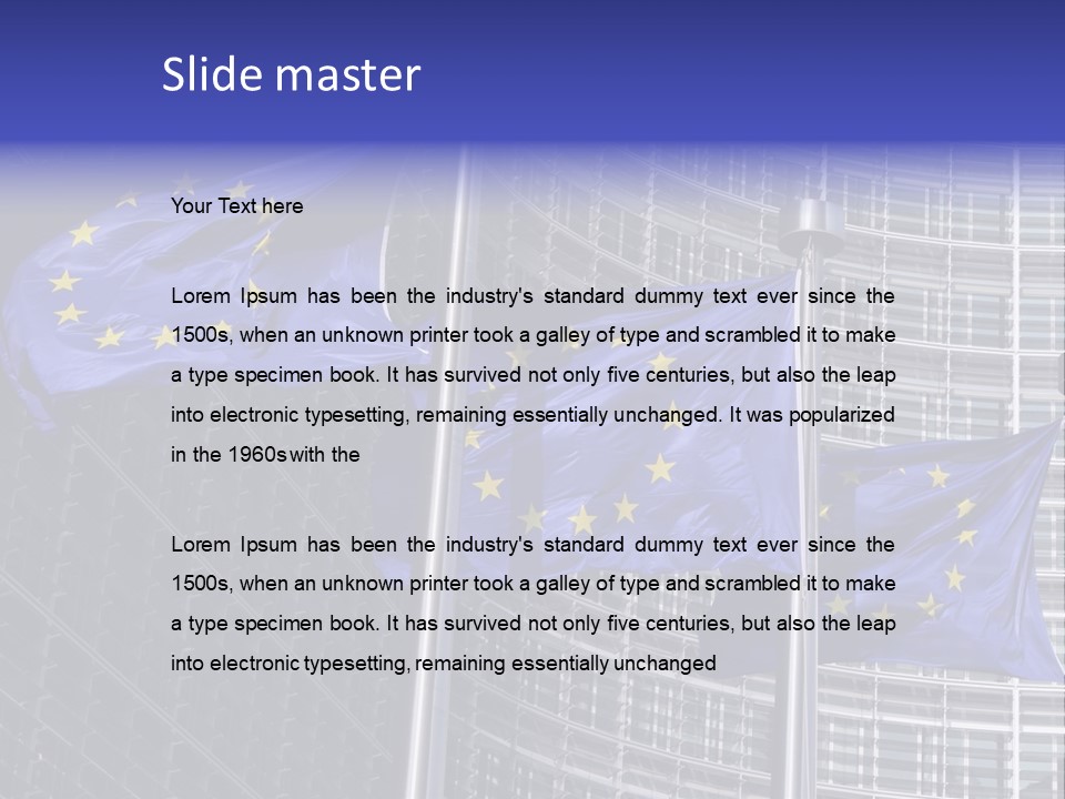 Exterior Objects European City PowerPoint Template