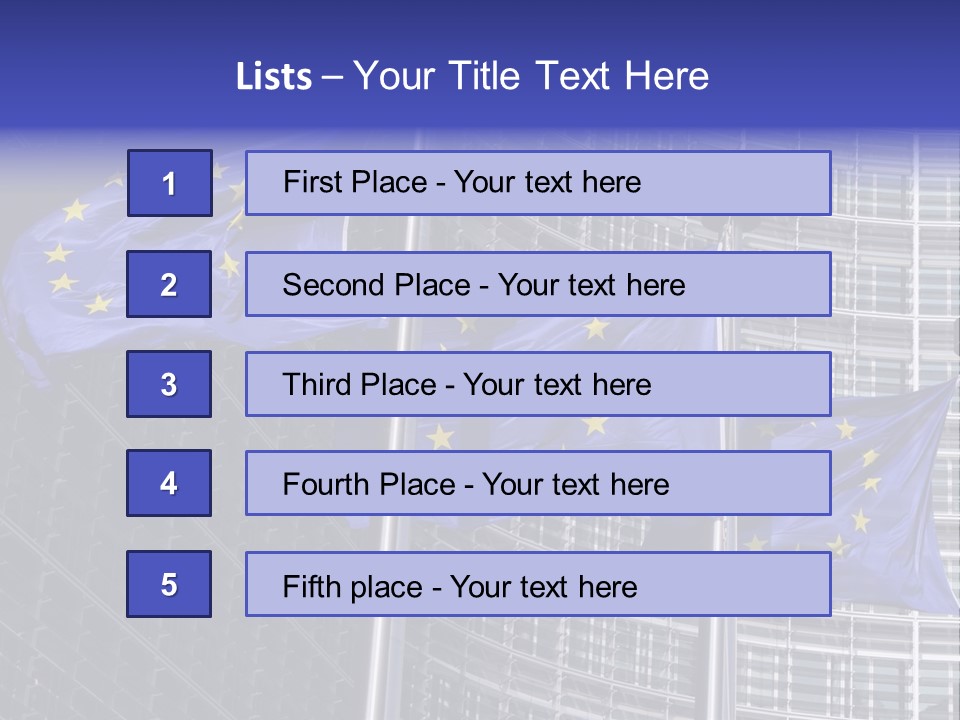 Exterior Objects European City PowerPoint Template
