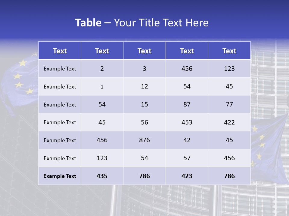 Exterior Objects European City PowerPoint Template