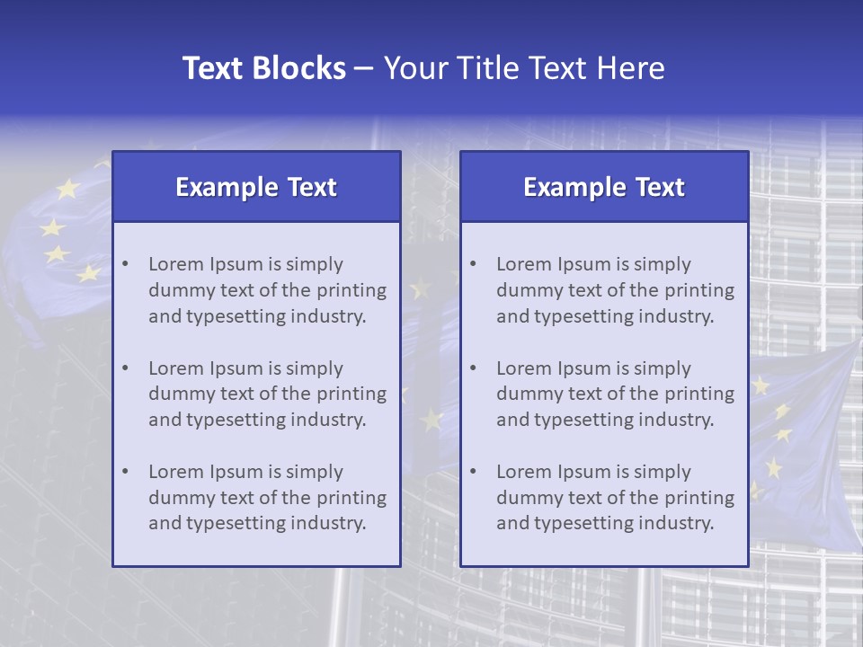 Exterior Objects European City PowerPoint Template