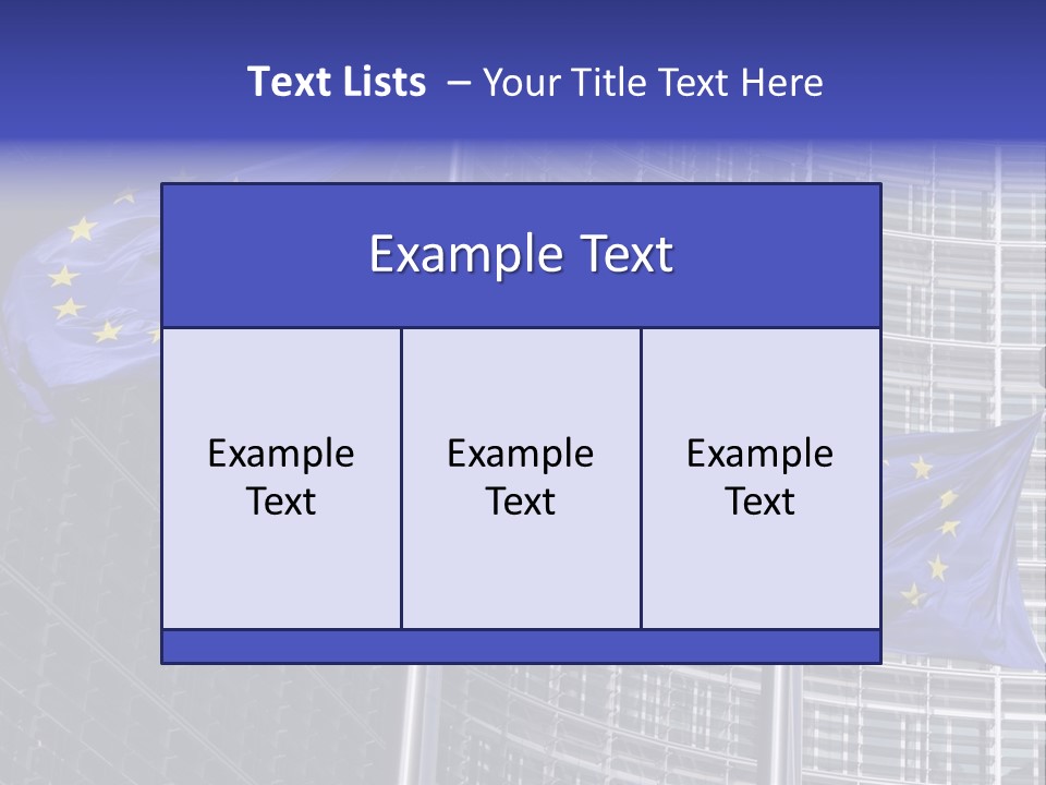 Exterior Objects European City PowerPoint Template