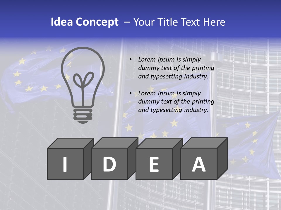 Exterior Objects European City PowerPoint Template