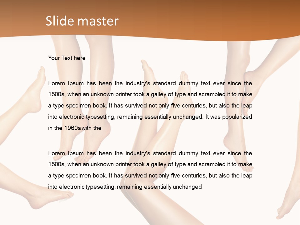 Tiptoe Healthy Healthcare PowerPoint Template